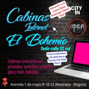 CABINAS EL BOHEMIO RESTREPO/BTA