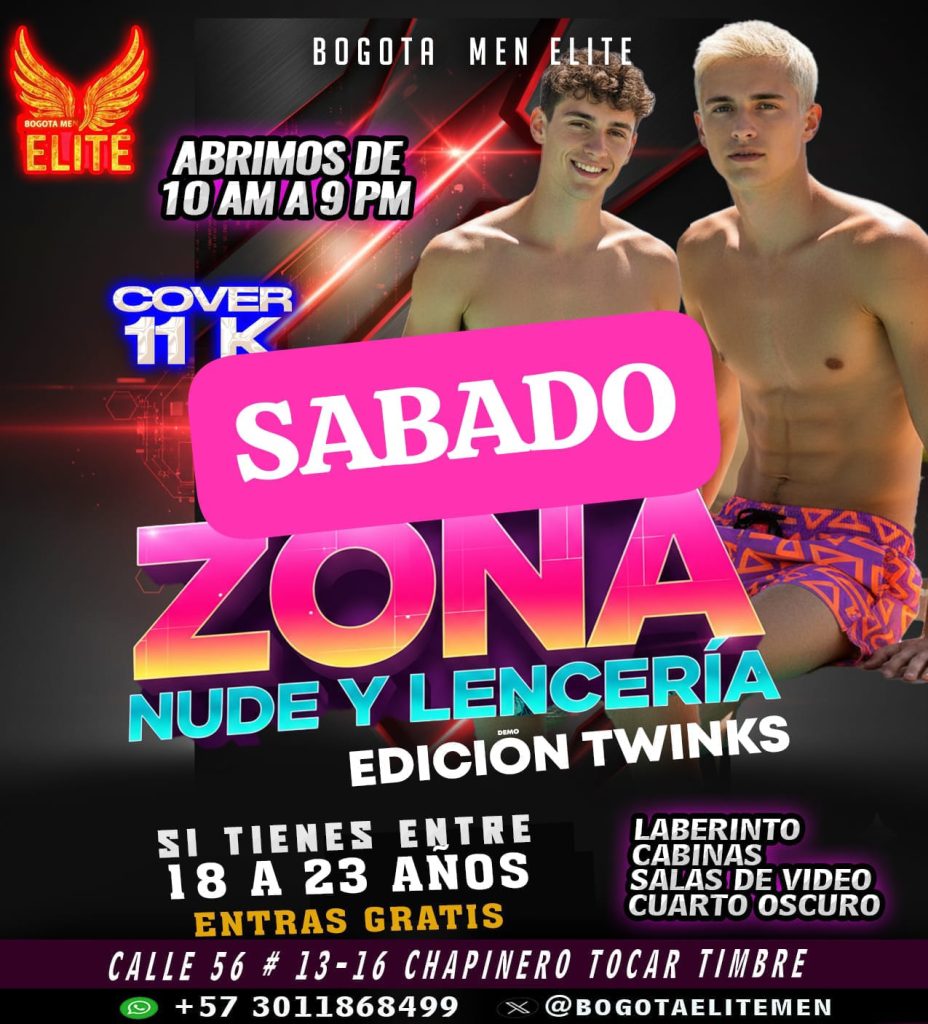 SABADO EN ELITE MEN CLUB CHAPINERO/BTA