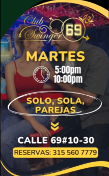 MARTES EN CLUB SWINGER SW69 CHAPINERO/BTA