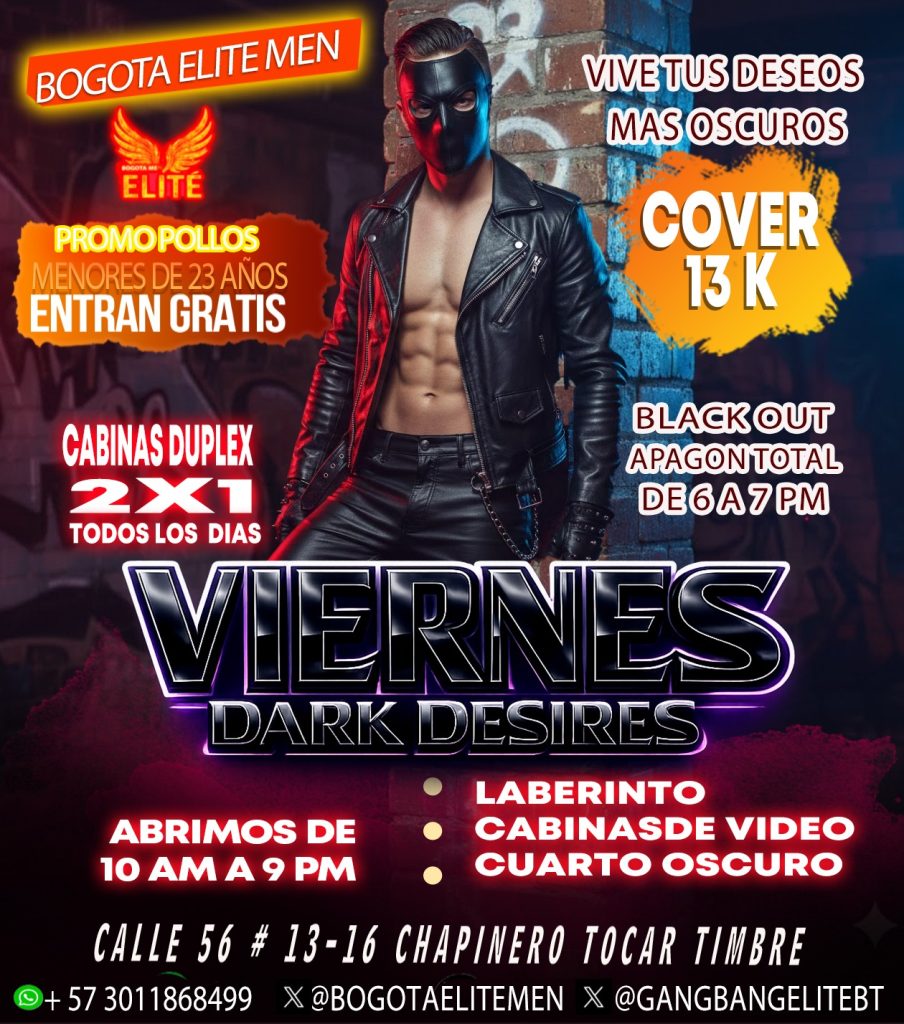 VIERNES EN ELITE MEN BOGOTA CHAPINERO/BTA