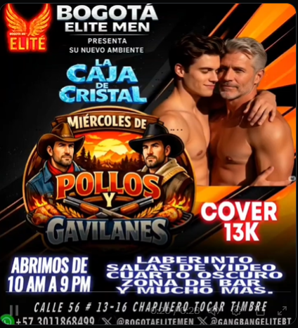 MIERCOLES EN ELITE MEN CLUB CHAPINERO / BTA