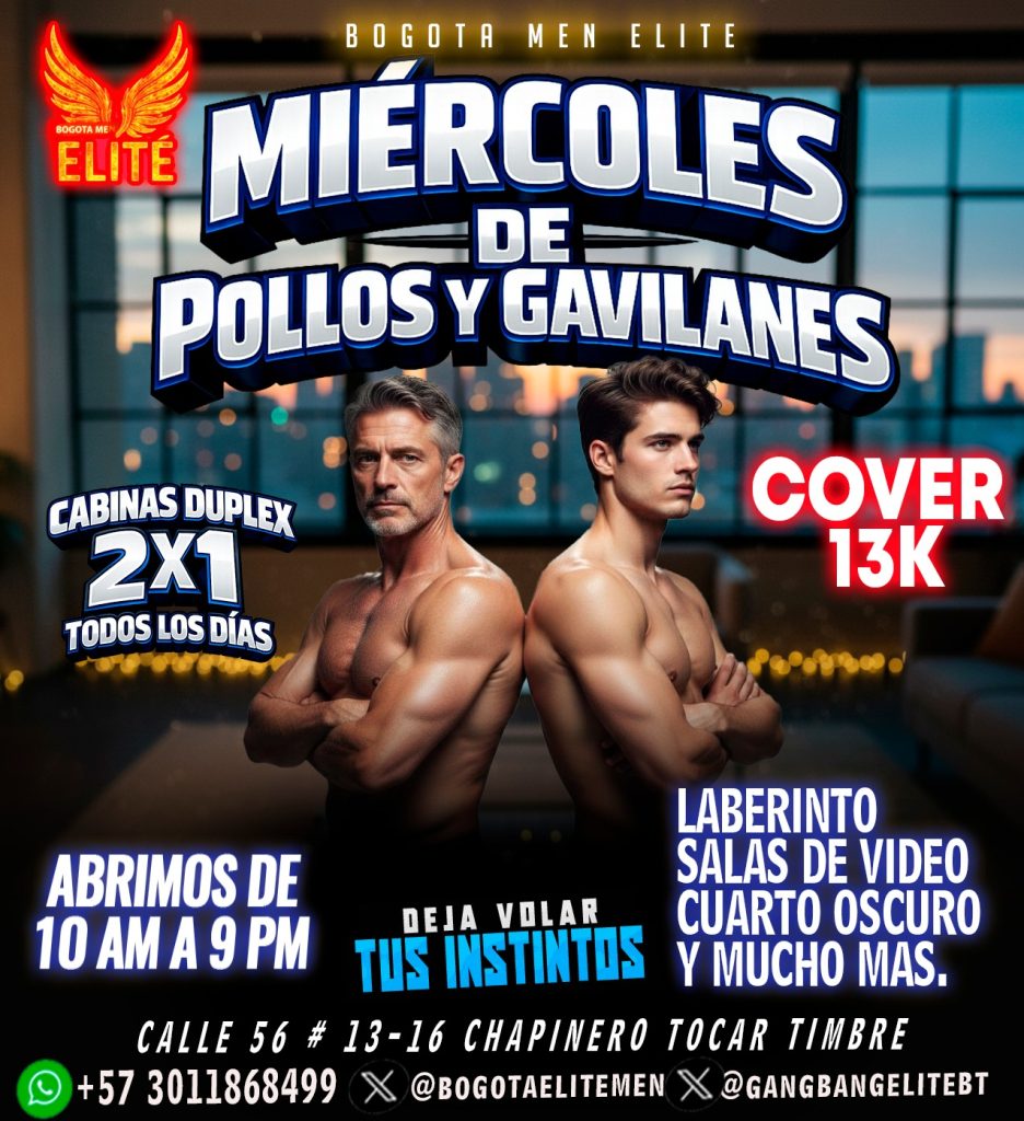 MIERCOLES EN ELITE MEN CLUB CHAPINERO / BTA