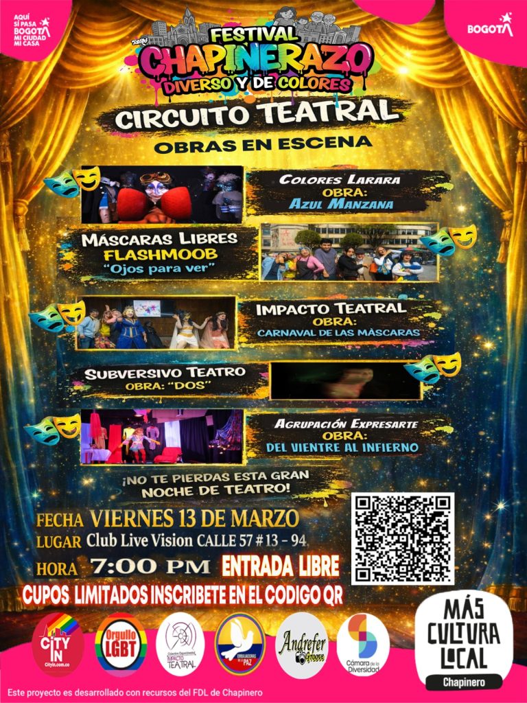 VIERNES CIRCUITO DE TEATRO FESTIVAL CHAPINERAZO DIVERSO Y DE COLORES