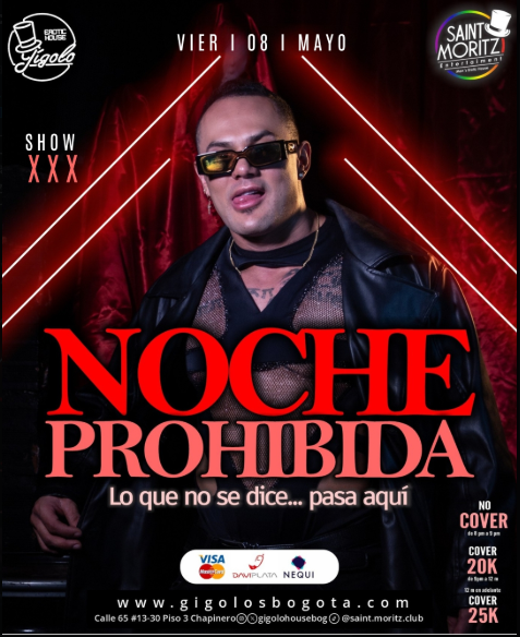 VIERNES EN GIGOLO EROTIC HOUSE CHAPINERO/BTA