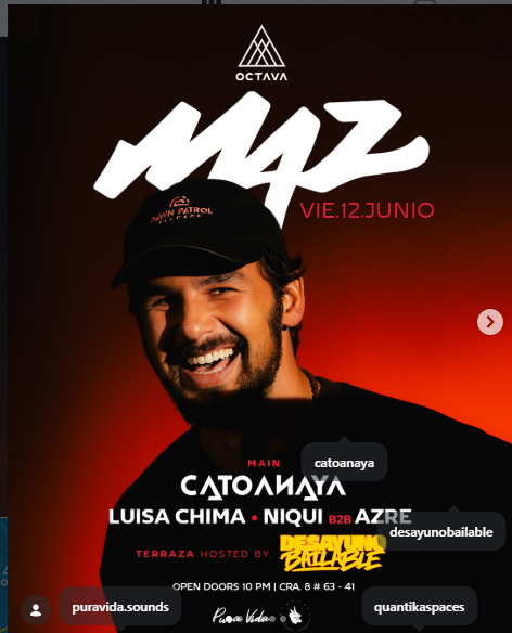 VIERNES EN OCTAVA CLUB CHAPINERO/BTA
