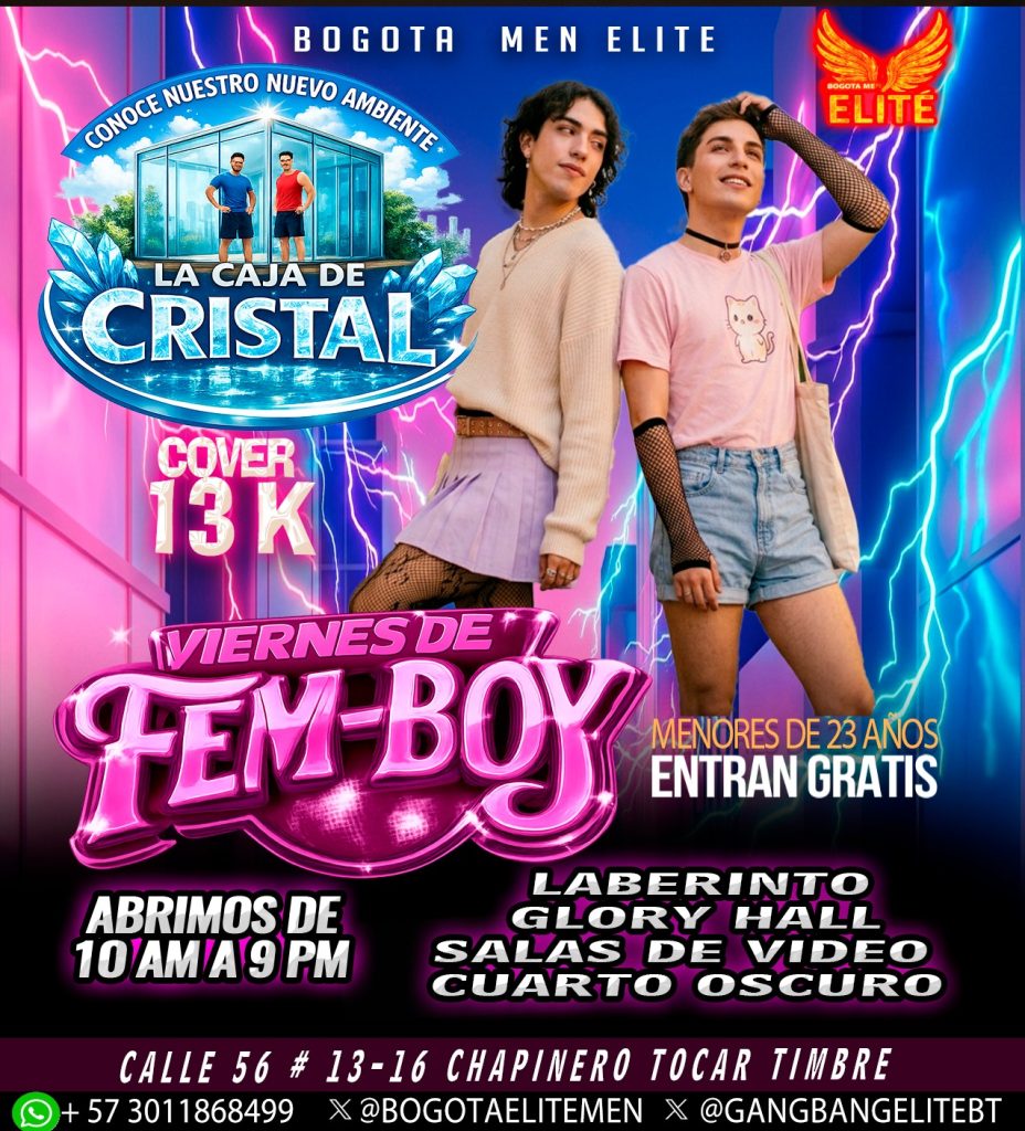 VIERNES EN ELITE MEN BOGOTA CHAPINERO/BTA