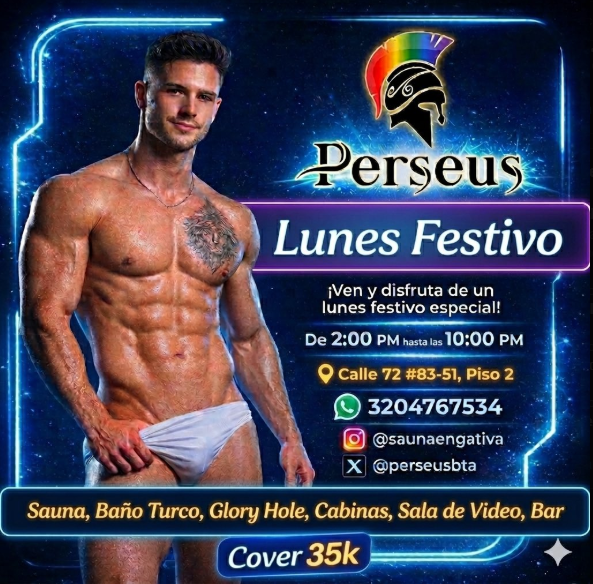 LUNES FESTIVO EN PERSEUS CLUB BOGOTA
