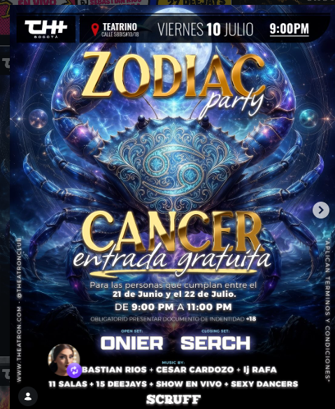 VIERNES EN THEATRON CHAPINERO/BTA