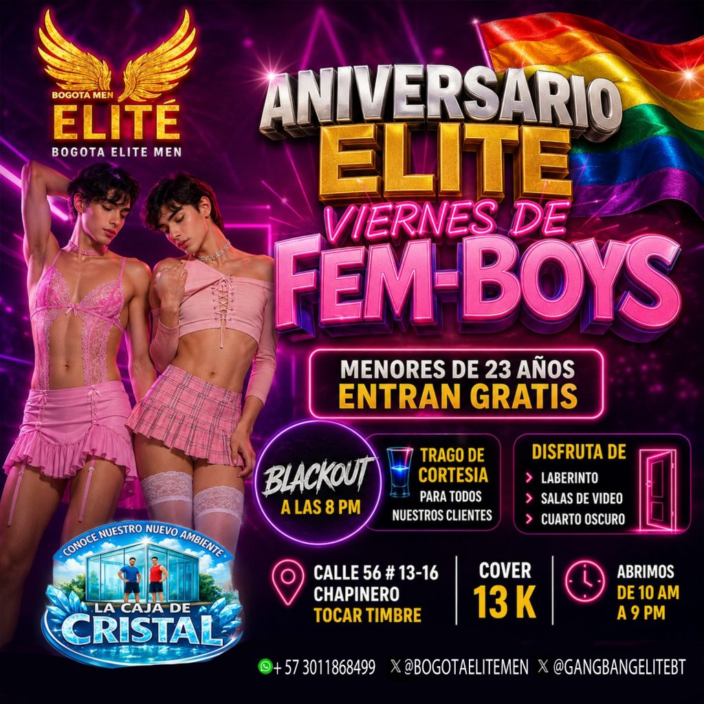 VIERNES EN ELITE MEN BOGOTA CHAPINERO/BTA