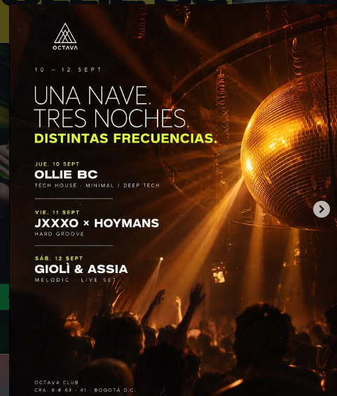 SABADO EN OCTAVA CLUB CHAPINERO/BTA