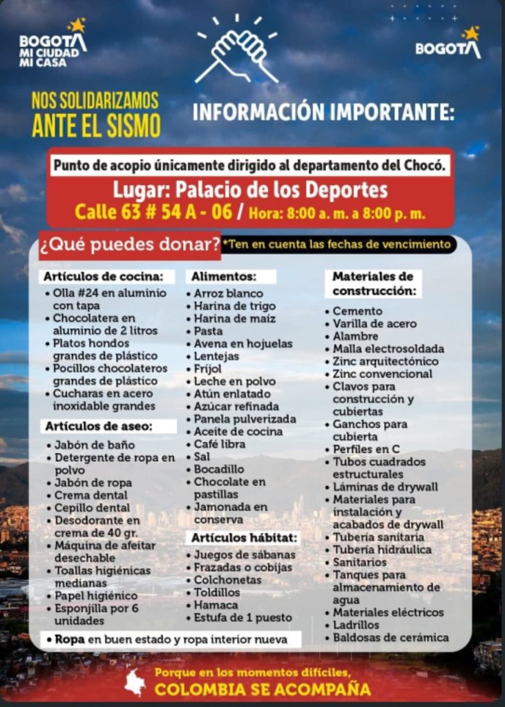 COLOMBIA NECESITA DE TU AYUDA
